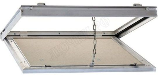 Люк под плитку АлюЛайт II 750*500, заполнение крышки - Армированный полистирол Люк под плитку АлюЛайт II 750*500, заполнение крышки - Армированный полистирол