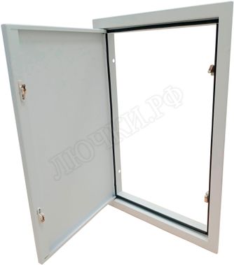 Люк сантехнический Элит усиленный 1 мм нажимной 300*500, RAL 9003 муар, 1 створка Люк сантехнический Элит усиленный 1 мм нажимной 300*500, RAL 9003 муар, 1 створка