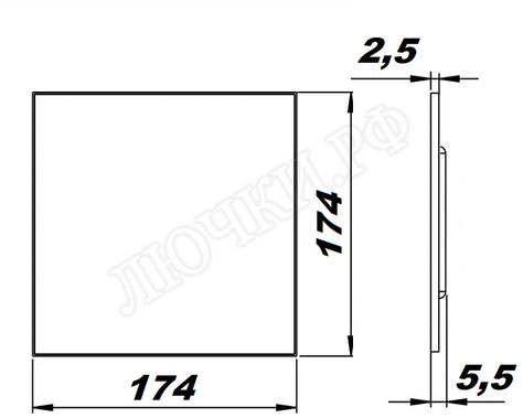 Вытяжной вентилятор airRoxy PS, белый матовый, 01-161 Вытяжной вентилятор airRoxy PS, белый матовый, 01-161