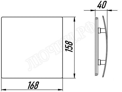 Вытяжной вентилятор Awenta System+, Silent, 100, KWS100, PEGB100M, Чёрный матовый стекло Вытяжной вентилятор Awenta System+, Silent, 100, KWS100, PEGB100M, Чёрный матовый стекло