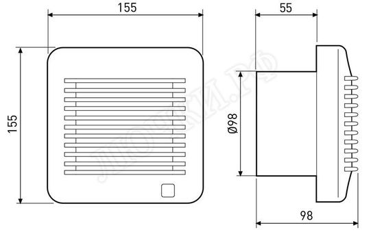 Вытяжной вентилятор EDM 100 CR Вытяжной вентилятор EDM 100 CR