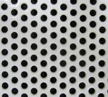 Решетка металлическая с перфорацией Кружок врезная Решетка металлическая с перфорацией Кружок врезная