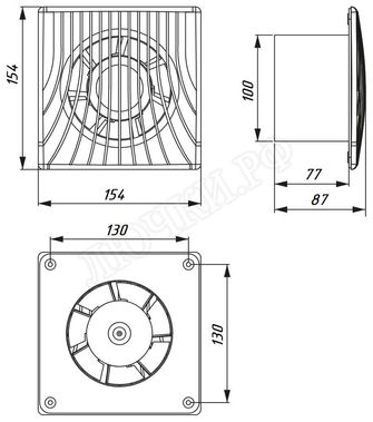 Вентилятор Awenta WA Series, WA100 Вентилятор Awenta WA Series, WA100